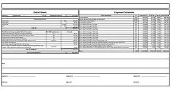 Radiance Edgewood cost sheet preview